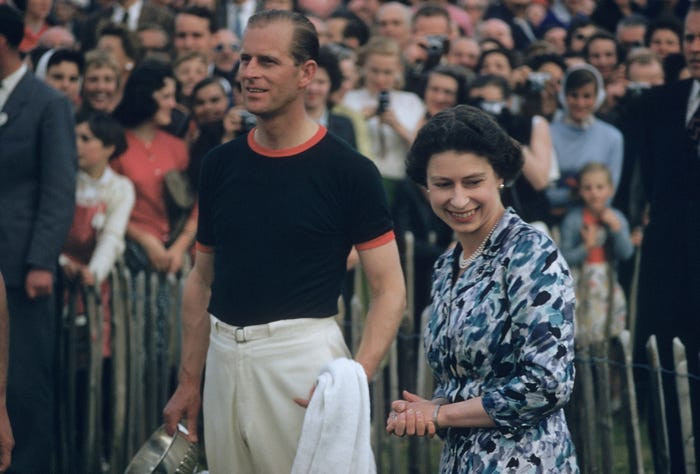 Công tước xứ Edinburgh tại giải Windsor Cup năm 1955.