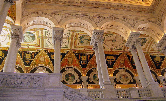 Thư viện Quốc hội ở thủ đô Washington là thư viện lớn nhất thế giới. Ảnh: Wikipedia.