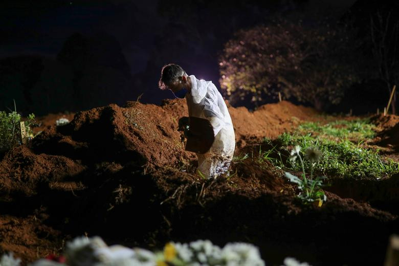 Vila Formosa được cho là nghĩa trang lớn nhất chôn cất nạn nhân COVID-19 ở Brazil.