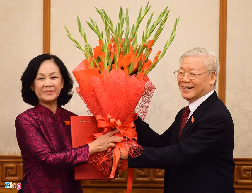 Ba Truong Thi Mai duoc phan cong giu chuc Truong ban To chuc Trung uong