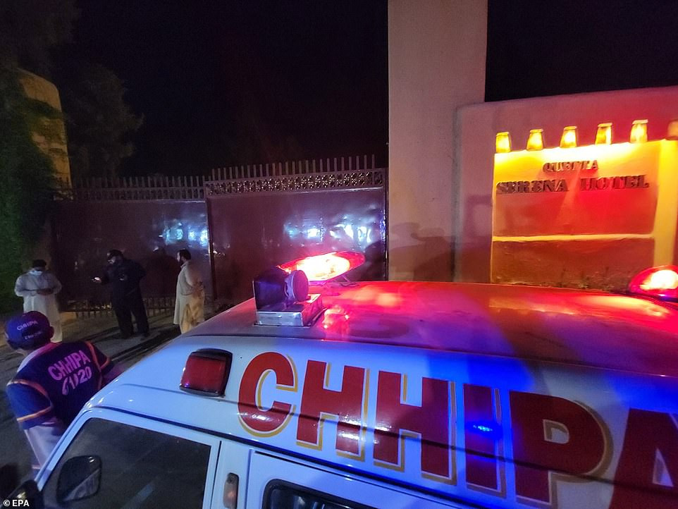 Nguồn tin cho biết, Đại sứ Trung Quốc Nong Rong lưu trú tại khách sạn Serena trong chuyến thăm thành phố Quetta, nhưng ông không bị thương trong vụ việc.