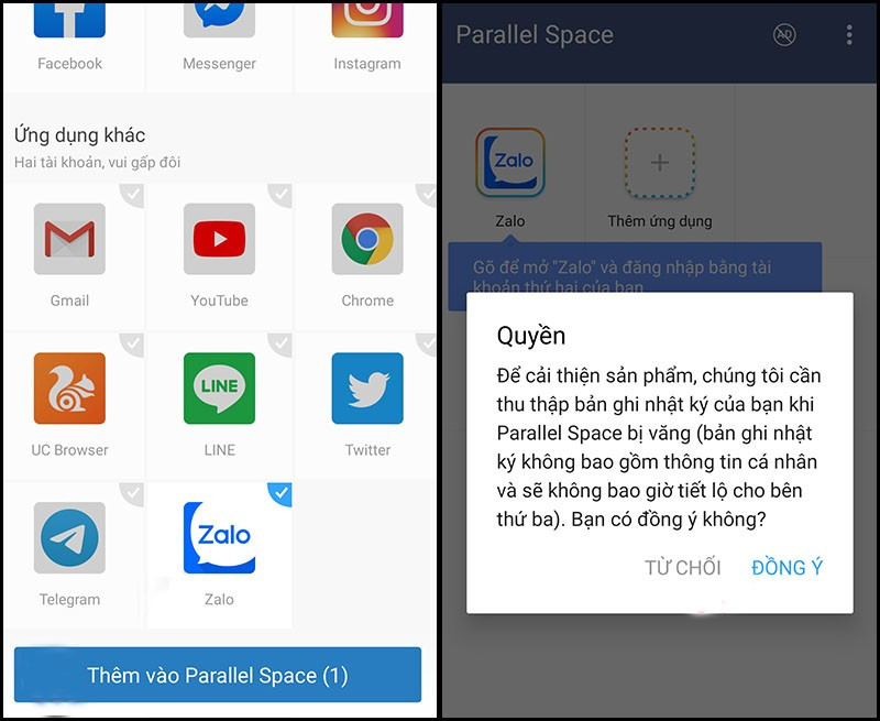 Meo dang nhap 2 tai khoan Zalo cung luc tren dien thoai Android-Hinh-2