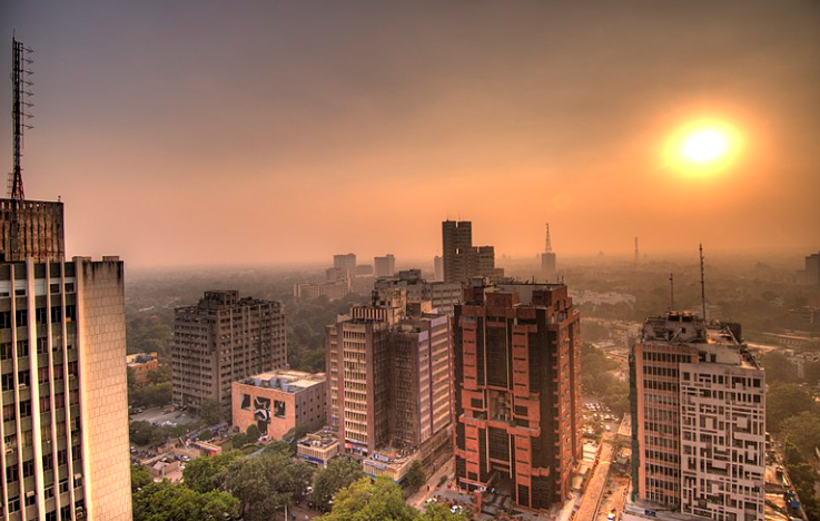 Theo báo cáo của công ty IQAir, New Delhi là thủ đô ô nhiễm nhất thế giới năm 2020. Ảnh: Wikipedia.