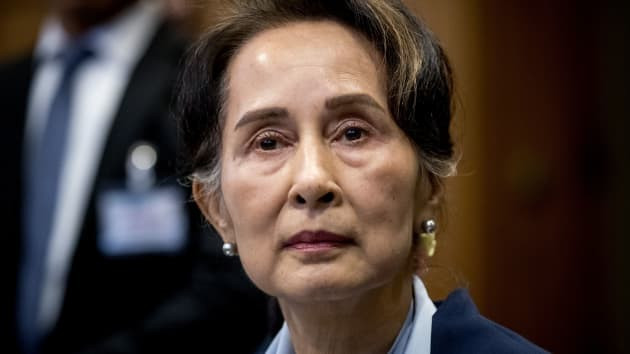 Sau khi bị quân đội Myanmar bắt giữ, bà Aung San Suu Kyi đối mặt với nhiều cáo buộc. Ảnh: Getty.