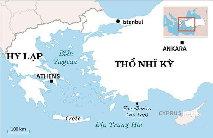 Thổ Nhĩ Kỳ tuần này triển khai tàu thăm dò Oruc Reis cùng ít nhất 6 chiến hạm mang tên lửa hộ tống tiến hành hoạt động thăm dò tại vùng biển giữa đảo Crete và Cyprus, khu vực tranh chấp với Hy Lạp, khiến căng thẳng song phương gia tăng. Hy Lạp cho rằng hoạt động thăm dò của tàu Oruc Reis là bất hợp pháp.