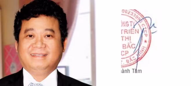  6. Ông Đặng Thành Tâm Ông Đặng Thành Tâm – Chủ tịch Kinh Bắc City, Saigon Invest Group, Chủ tịch của Tập đoàn Đầu tư Sài Gòn (Saigon Invest Group) bao gồm một loạt công ty thành viên như Kinh Bac City, Saigontel, Khoáng sản Sài Gòn – Bình Định (SQC)… Chữ ký của ông Đặng Thành Tâm là chữ ký bắt đầu bằng nét vững chắc hướng lên, kết thúc bằng nét đi lên mạnh mẽ Ảnh: Khỏe và Đẹp.