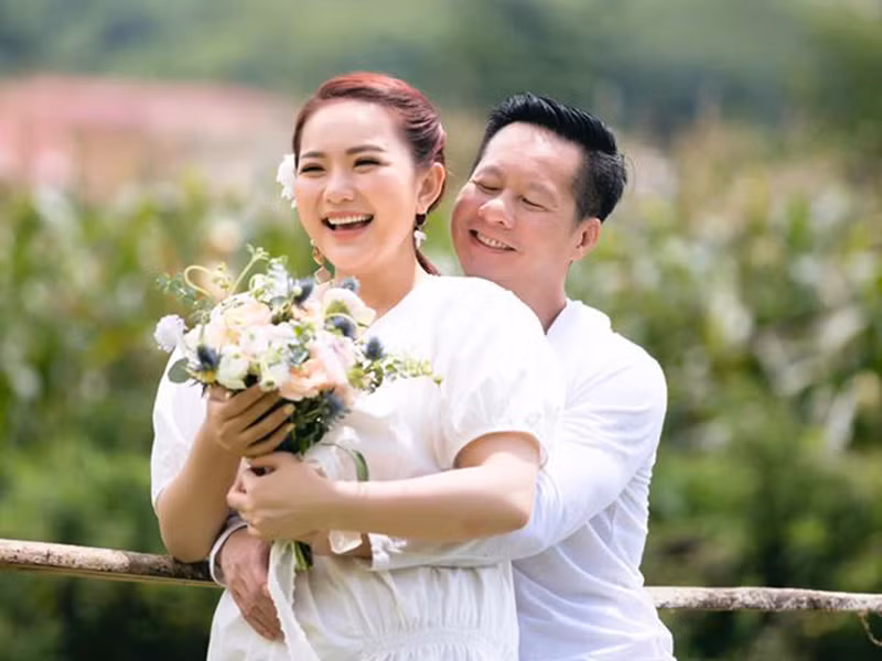 Đại gia Đức An lại cho rằng, không phải do đồ ăn anh nấu mà Phan Như Thảo đang rất hạnh phúc nên không có áp lực giảm cân.