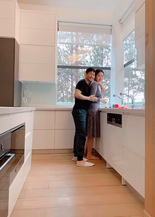 Đại gia Đức An hạnh phúc với cuộc sống hiện tại.