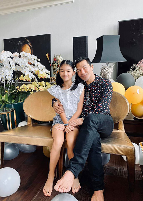 Nam diễn viên muốn bù đắp, dành những gì tốt đẹp nhất cho con gái. Ảnh: FBNV