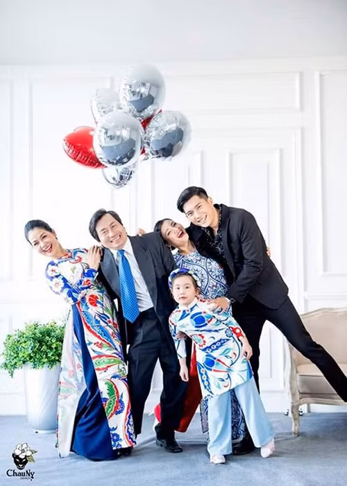 Nữ nghệ sĩ Minh Phương và người chồng thứ hai có một cậu con trai chung. Ảnh: Công lý xã hội