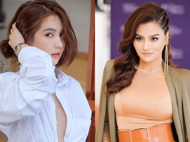 Cũng để bảo vệ Ngọc Trinh trong vụ ăn mặc tại Cannes, Khắc Tiệp “xù lông” với Vũ Thu Phương: “Trinh có sao sống vậy và không giả tạo hay nổ bom gì đâu. Anh thấy cuộc đời Trinh vẫn đang vui và sống khỏe đẹp mỗi ngày...". Ảnh: Petrotimes