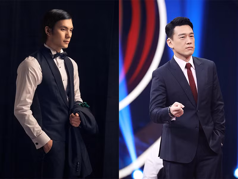 2 nam chính của "Tình yêu và tham vọng" bản Việt và bản gốc đều cao ráo, điển trai. Ảnh: Weibo