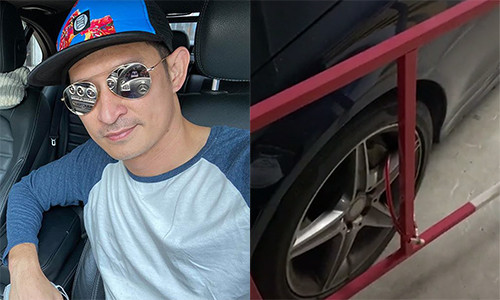 Huy Khanh buc xuc khi bi chung cu “xich” xe hoi vi do sai