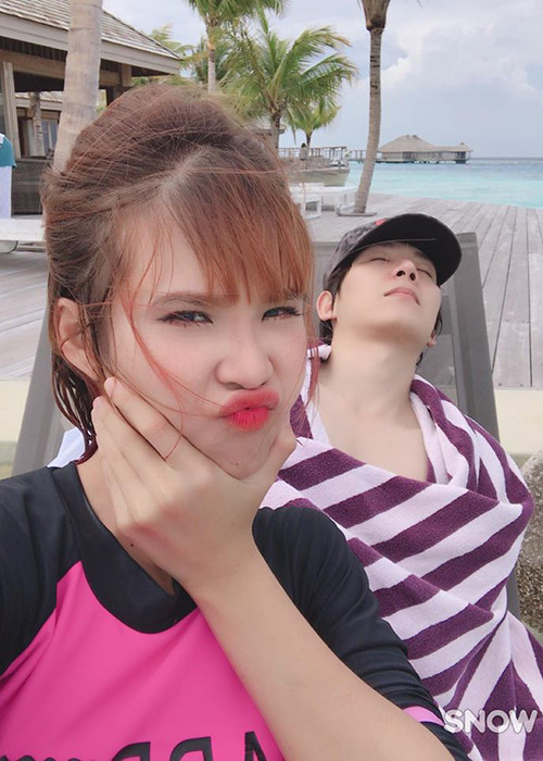 Tuy nhiên, trái với suy nghĩ của nhiều người, vợ chồng Khởi My vẫn giữ sự nhí nhảnh.