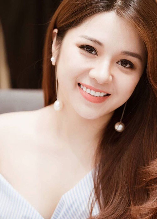 Nụ cười thường trực trên môi của nữ MC này.