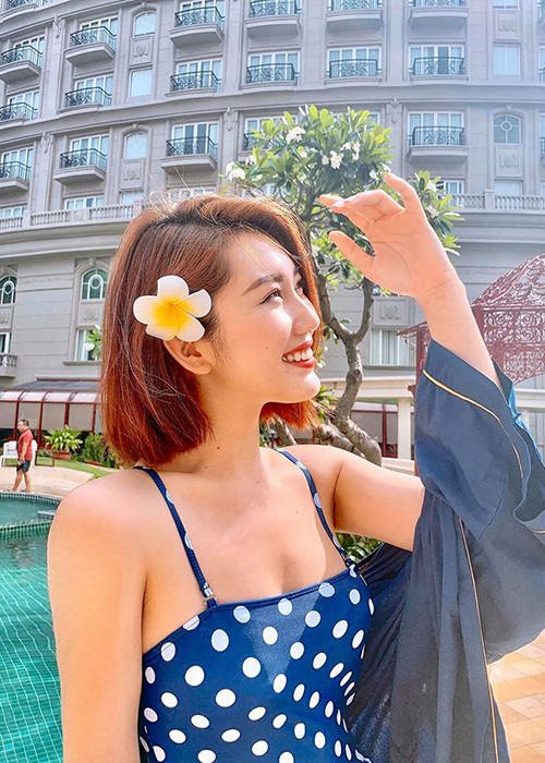 Thúy Ngân vốn tham gia không ít cuộc thi nhan sắc trước khi nổi tiếng với vai trò diễn viên.