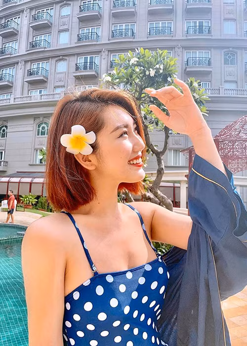 Thúy Ngân vốn tham gia không ít cuộc thi nhan sắc trước khi nổi tiếng với vai trò diễn viên.