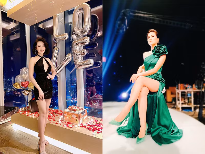 Thúy Ngân và Thùy Trang không kém cạnh nhau khi đọ vẻ quyến rũ.