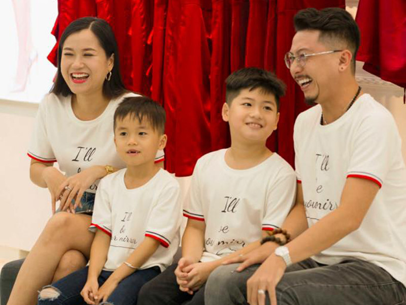 Tài sản lớn nhất của Lâm Vỹ Dạ là hai cậu con trai.