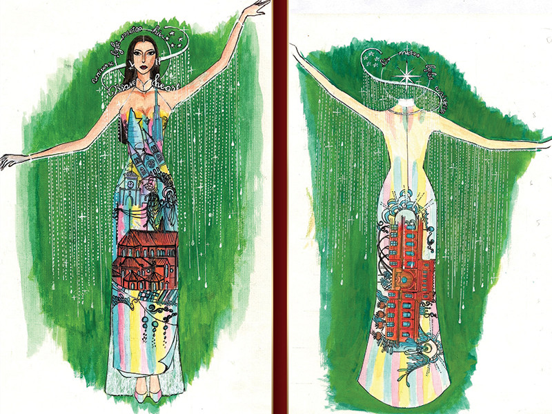 “I am Vân” của Nguyễn Văn Điền lấy ý tưởng từ những bức tranh vẽ về Sài Gòn nhằm giới thiệu về một thành phố năng động, hiếu khách và đó cũng là quê hương của Hoa hậu Khánh Vân.