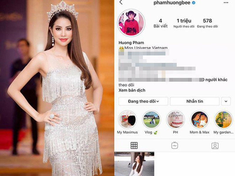 Hồi giữa tháng 4 vừa qua, Hoa hậu Phạm Hương khóa Instagram, không đưa ra bất kì bình luận nào. Người hâm mộ hoang mang không biết vì sao bà mẹ một con lại có động thái như vậy.