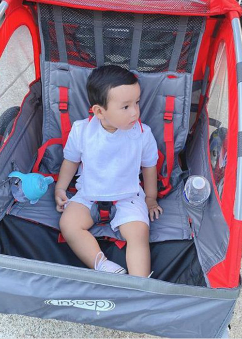 Trong thời gian qua, Phạm Hương sử dụng trang cá nhân lập ra cho con trai.