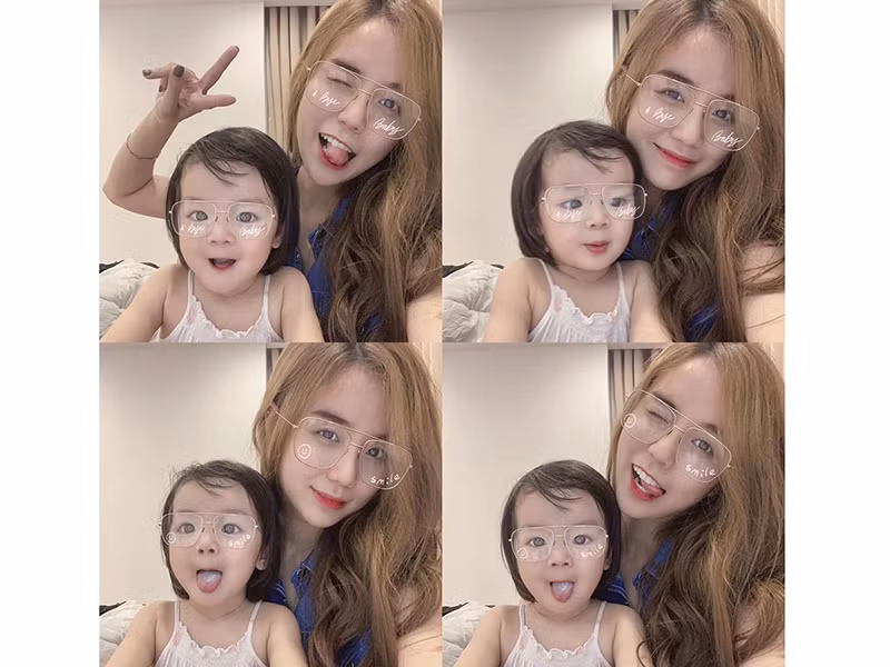 Bảo Ngọc cho biết bé Cún thích ôm chị gái, ngắm cảnh, xem hoa.