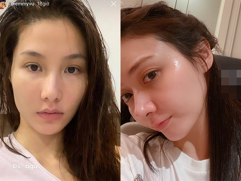 Phan Chi Lâm và Diễm My đều sở hữu gương mặt mộc đẹp không tỳ vết. Ảnh: Weibo, FBNV