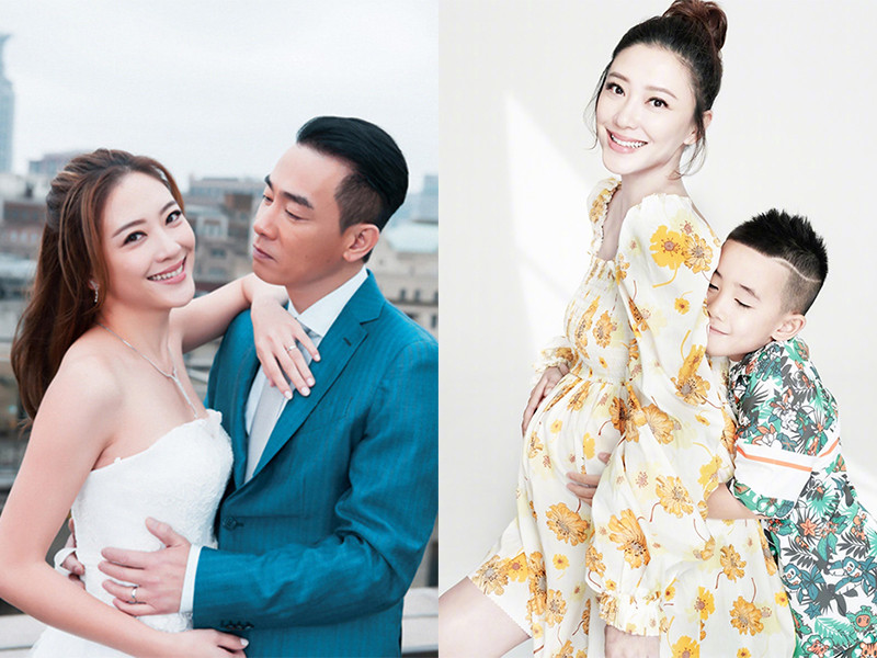 Ứng Thể Nhi kết hôn với tài tử hơn 16 tuổi Trần Tiểu Xuân. Hiện tại, cô mang bầu lần 2. Ảnh: Weibo