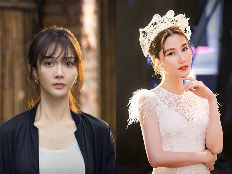 Phan Chi Lâm sinh năm 1989, hơn Diễm My 1 tuổi. So về nhan sắc, cả hai có nét đẹp riêng. Phan Chi Lâm vốn có danh xưng hoa khôi của Học viện Điện ảnh Bắc Kinh. Còn Diễm My sở hữu nhan sắc như hoa hậu, từng lọt chung kết "Hoa hậu Thế giới người Việt" 2020, đoạt giải nhì cuộc thi "Người đẹp hoa anh đào" 2008. Ảnh: Truyền hình công an nhân dân, FBNV