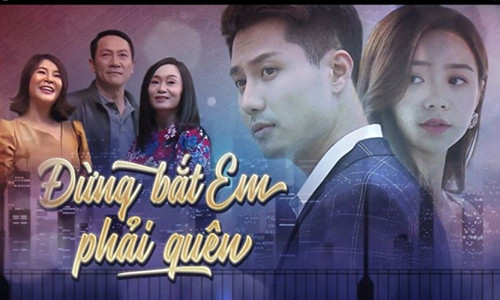 Nếu như trong "Tình yêu và tham vọng", Thanh Sơn vào vai giám đốc Sơn đẹp trai, trí thức đem lòng yêu mến Linh (Diễm My) nhưng lại không được đáp lại thì trong "Đừng bắt em phải quên", anh đảm nhận vai thầy giáo Duy lạnh lùng. Ảnh: VTV