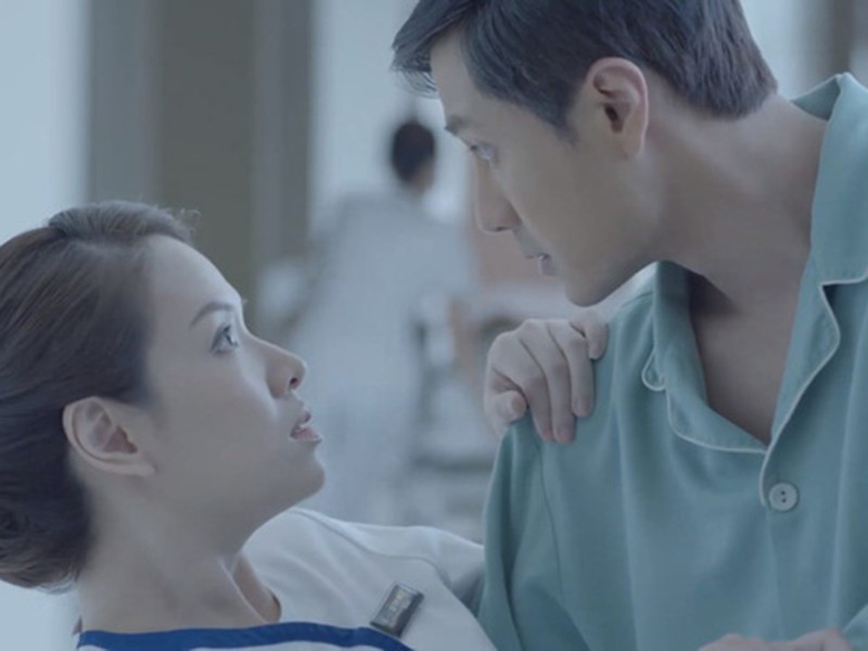 Thanh Sơn thường đóng cặp với các nữ diễn viên hơn tuổi như Đan Lê, Minh Hà, Lan Phương. Ảnh: VTV