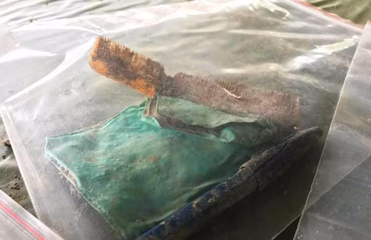 Một chiếc lược được tìm thấy tại hiện trường.