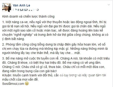 Ha Ho doi thai do voi vo dai gia kim cuong?