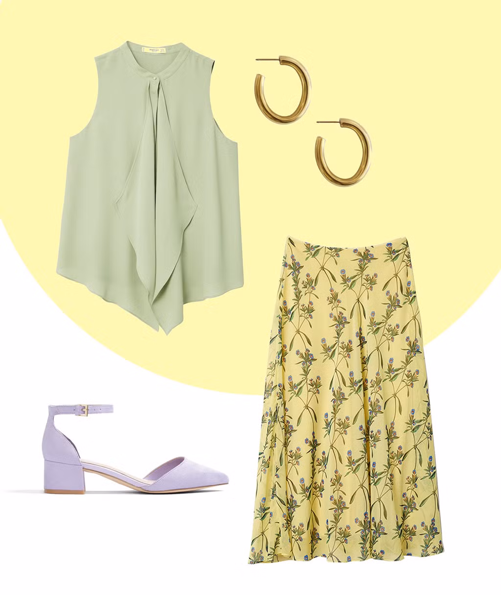 Với những cô nàng thanh lịch thì chiếc áo sơ mi voan tông màu nhã nhặn đi cùng giày cao gót thấp sẽ là lựa chọn đơn giản nhưng vẫn rất nổi bật trong môi trường công sở. Điều cần lưu ý là tông màu giữa các phụ kiện phải hài hòa với nhau để tránh bị lòe loẹt, rối mắt.