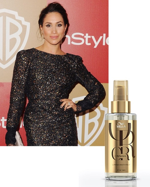 Meghan Markle thừa nhận mình bị “nghiện” loại dầu dưỡng tóc giá hơn 900 ngàn của Wella. Nó giúp cho cô có mái tóc trơn mượt và hương thơm tươi mới như những chuyến đi!