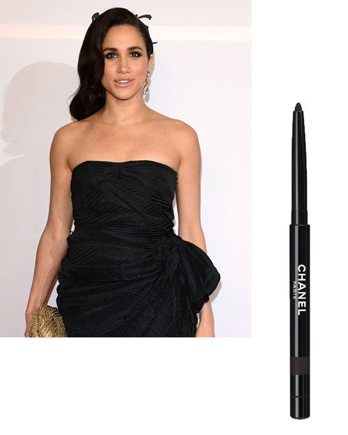 Dễ thấy là Meghan Markle rất chú trọng việc make up phần mắt. Ngoài mascara của Dior thì cô còn dùng chì kẻ mắt của Chanel, loại không thấm nước, có giá lên tới 750 ngàn.