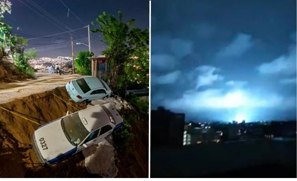 Năm 2017, những mảng sáng màu xanh bí ẩn xuất hiện cùng trận động đất mạnh cấp độ 8,1 tại thủ đô Mexico City – Mexico cũng đã làm dấy lên nhiều phỏng đoán.