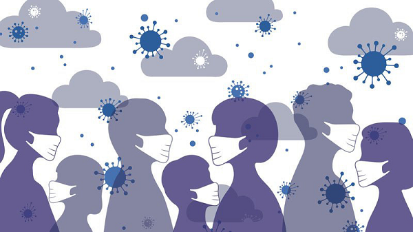 Đại dịch COVID-19, dịch cúm và nhiều bệnh do virus khác dễ lây trong mùa đông hơn mùa hè. Độ ẩm tương đối đóng vai trò quan trọng trong xu hướng này. Trong không khí lạnh, hơi thở của con người sẽ ngưng tụ thành những giọt nhỏ.