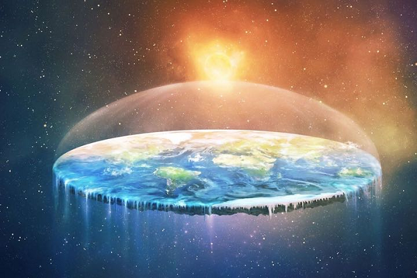 Họ tin rằng Cơ quan Hàng không Vũ trụ Mỹ (NASA) đang canh gác bức tường này để đảm bảo không ai trèo qua và rơi ra khỏi "đĩa". Ngoài ra, họ cho rằng trọng lực Trái Đất chỉ là ảo giác. Các vật thể không bị hút xuống, mà là bị đẩy lên với gia tốc 9,8m/s2, nhờ năng lượng tối bí ẩn.