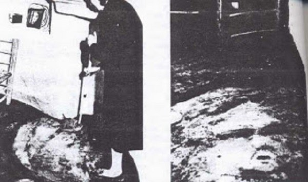 Chưa hết kinh sợ vì những khuôn mặt liên tục xuất hiện và “biết nói”, các nhà khoa học cũng như chủ nhà Maria đã phải chứng kiến tiếp một hiện tượng kinh hoàng nữa đó là các gương mặt trên nền nhà hình như còn biết di chuyển.