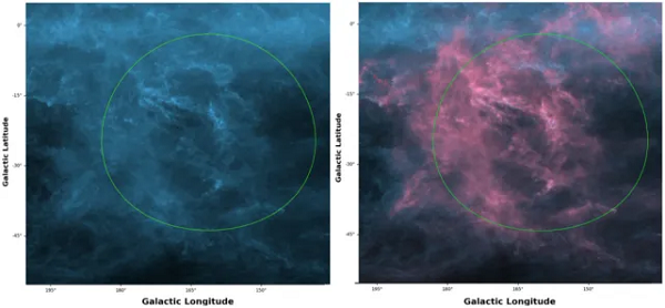 Đầu tiên là một siêu tân tinh cực mạnh đã thoát ra khỏi lõi của một cấu trúc dạng bong bóng, đẩy khí ra bên ngoài thật mạnh mẽ đến nỗi tạo thành lỗ trống.