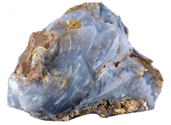 Đá Canxedon có màu khá mờ và ánh sáp, nhưng rất đa dạng về màu sắc, phổ biến nhất là xám xanh, trắng tới xám và nâu tới đen. Canxedon không hoàn toàn được gọi là đá quý mà là đá bán quý.