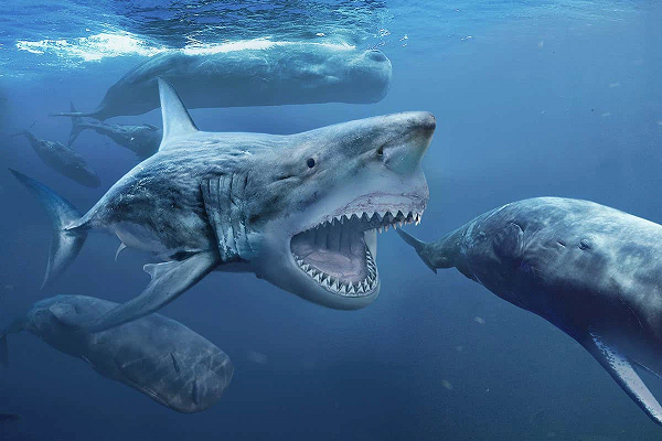 Megalodon tên đầy đủ là Carcharocles megalodon, từ này có nghĩa là "răng lớn". Đây là một loài cá mập sống cách đây khoảng 3.6 triệu năm trước, vào thời kỳ Đại Tân Sinh (Miocen giữa tới Pliocen muộn) và hiện đã tuyệt chủng.