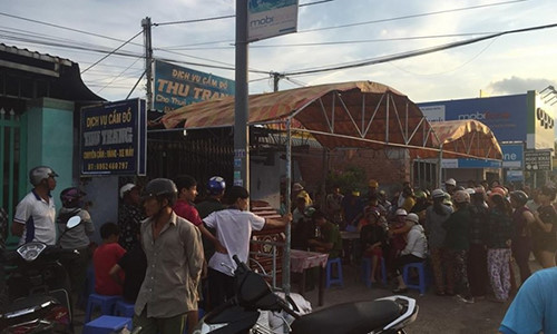 Hiện trường vụ việc.