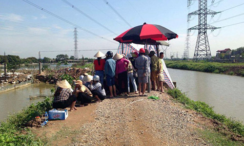 Hiện trường vụ việc.