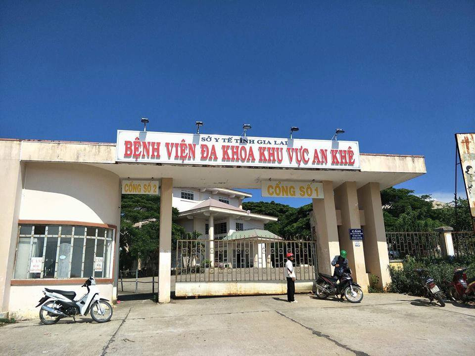 Bệnh viện đa khoa thị xã An Khê - nơi chị Vàng phẫu thuật sinh cháu bé.