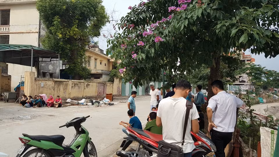 Khu vực hiện trường vụ việc.