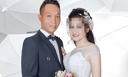 Ảnh cưới của Cường và chị D.