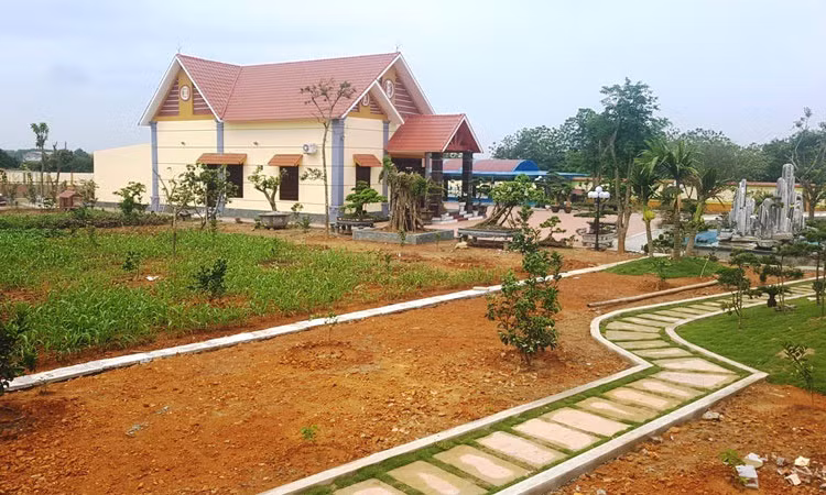 Khu "biệt phủ" của Đại úy Công an huyện Vĩnh Lộc - Phạm Văn Công. Nguồn Vietnamnet.